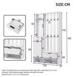 6-in-1 Kapstok met Bank, Laden en Kast – Complete Halset, Huis en Inrichting, Woonaccessoires | Kapstokken, Verzenden, Nieuw