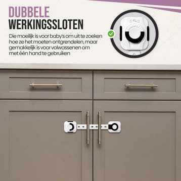 PEACE Kinderslot kastjes - Zelfklevend kinderslot -, Ophalen of Verzenden, Nieuw
