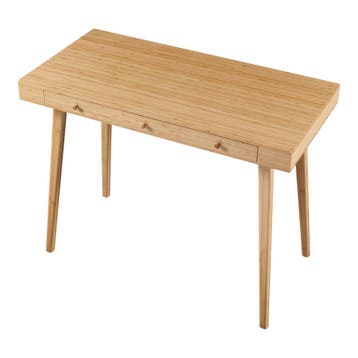 [en.casa] Bureau Hässleholm 75x100x50 cm bamboe, Verzenden, Nieuw