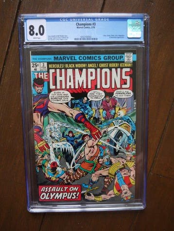 Champions (1975-1978 Marvel 1st Series) #3 - 1 Graded comic, Boeken, Strips | Comics, Nieuw