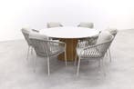 Suns Nappa/Sorolo Ronde Tuinset Ø160 cm - Neolith® | KORTING, Verzenden, Nieuw, Hout, Tuinset