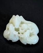 Jade-beeldhouwwerk, groot formaat! - Nefriet Jade - China -, Antiek en Kunst