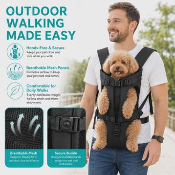 Draagbare Honden Rugzak Carrier voor Katten en Honden - Comf, Verzenden, Nieuw