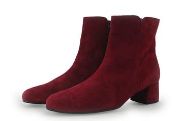 Gabor Enkellaarzen in maat 40 Rood, Kleding | Dames, Schoenen, Verzenden, Lage of Enkellaarzen, Gabor, Zo goed als nieuw
