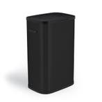 Prullenbak met drukdeksel - 60 liter - zwart - 42 x 28,5 x, Verzenden, Nieuw
