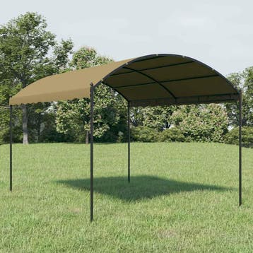 vidaXL Prieel 180 g/m² 4x3x2,6 m taupe, Tuin en Terras, Verzenden, Nieuw