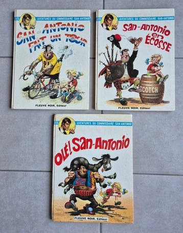 San Antonio T1 à T3 - 3x C - 3 Album - Eerste druk -, Boeken, Nieuw