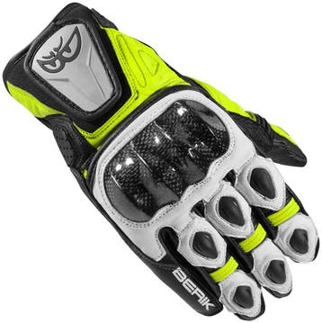 Berik Namib Zwart Wit Neon Geel Handschoenen, Nieuw met kaartje, Berik, Handschoenen, Heren