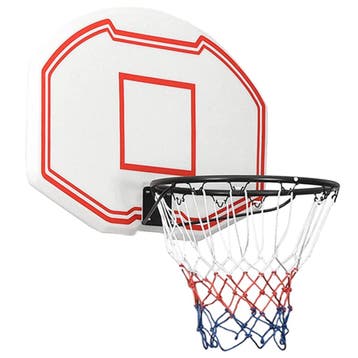 vidaXL Basketbalbord 90x60x2 cm polyetheen wit, Verzenden, Nieuw