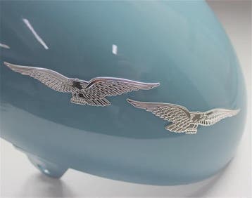 Zilveren 3D Eagle Motor Sticker - Waterdicht & Duurzaam, Verzenden, Nieuw