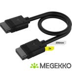 Corsair iCUE LINK Cable, 2x 200mm with Straight connectors,, Verzenden, Nieuw