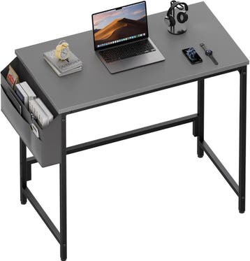Bureau - Computertafel - Computerbureau - 80x50 cm - Grijs -, Huis en Inrichting, Verzenden, Zo goed als nieuw