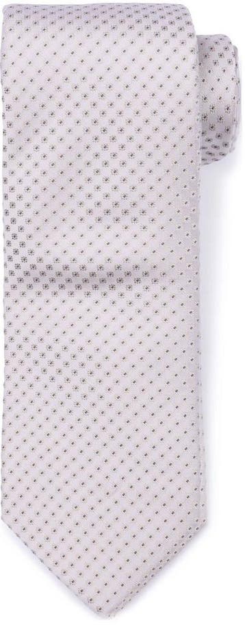 Suitable Stropdas Zijde Dots Off White maat one size Heren, Verzenden, Nieuw, Suitable