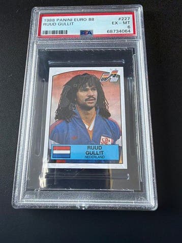 Panini Euro 1988 Ruud Gullit - PSA 6 Graded sticker, Nieuw