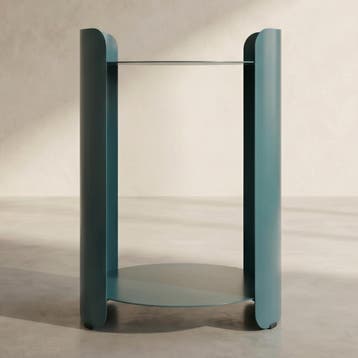 *WOONWINKEL* Dutchbone Navagio Design Bijzettafel Blauw, Huis en Inrichting, Tafels | Bijzettafels, Verzenden, Nieuw