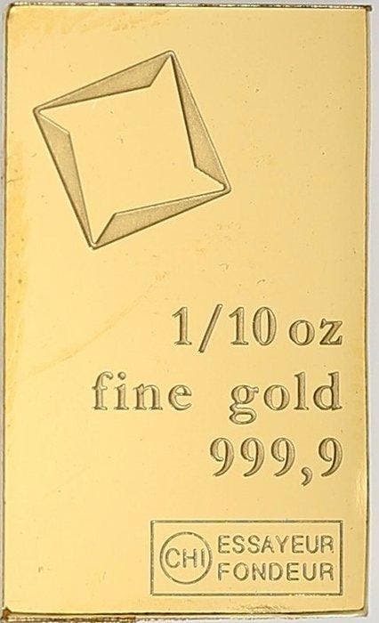 3 gram - Goud .999 - Valcambi, Switzerland, Postzegels en Munten, Edelmetalen en Baren