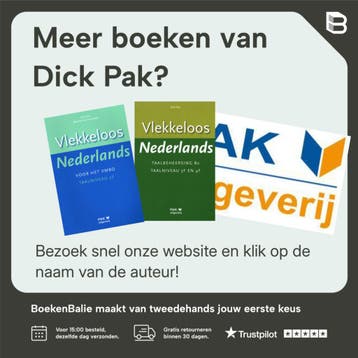 Vlekkeloos Nederlands / Spelling werkwoorden taalniveau 1F, Verzenden, Zo goed als nieuw, Dick Pak