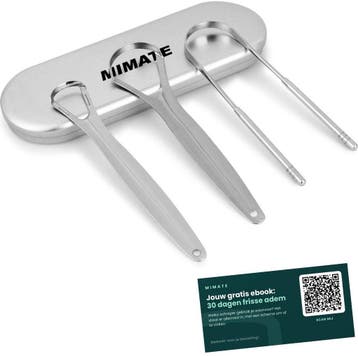 MIMATE® Tongschraper Set - Voor een Gezonde Mond en Fris..., Verzenden, Nieuw