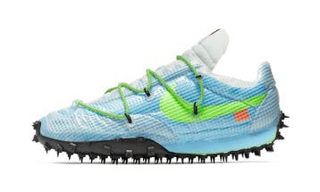 Nike Waffle Racer Off-White Vivid Sky (W), Nieuw