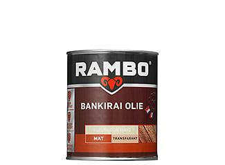 RAMBO BANKIRAI OLIE TRANSPARANT - Kleurloos 0000 - 0,75 l..., Overige kleuren, Nieuw, Beits, Ophalen of Verzenden