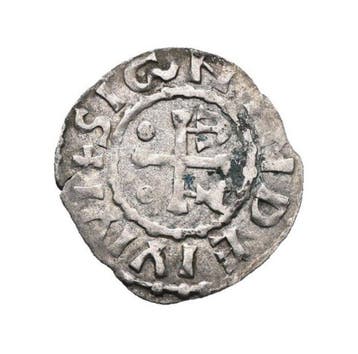 Frankrijk, Graafschap Maine. Denier in the name of Herbert I