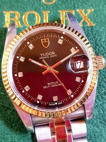 Tudor - Prince Date BLACK DIAMOND - Zonder minimumprijs -