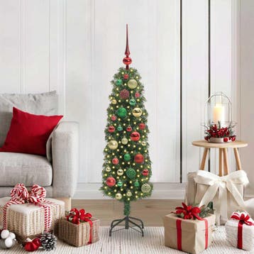 vidaXL Kunstkerstboom Groen 120 cm PVC en Staal en Kunststof, Diversen, Kerst, Verzenden, Nieuw