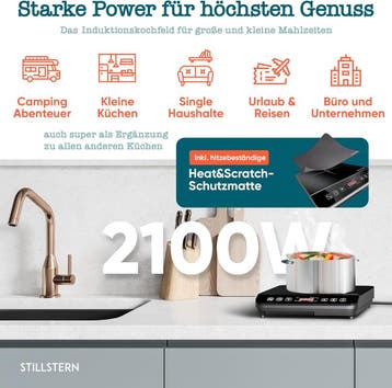 Inductie Kookplaat vrijstaand - Elektrische kookplaat - 2100, Verzenden, Zo goed als nieuw