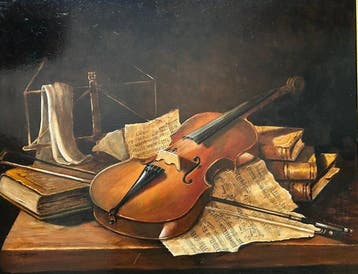 Rob Groenhuizen - Viool met muziekstukken