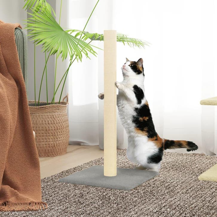 vidaXL Krabpaal 35x35x70 cm lichtgrijs, Dieren en Toebehoren, Katten-accessoires, Nieuw, Verzenden