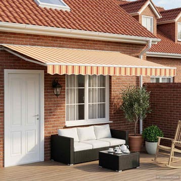 vidaXL Elektrisch Uittrekbaar Zonnescherm 4,5 × 3 m, Verzenden, Nieuw