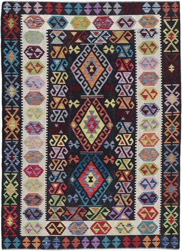 Handgeweven Designer Kelim – Afghan Design - Kelim - 239 cm, Nieuw