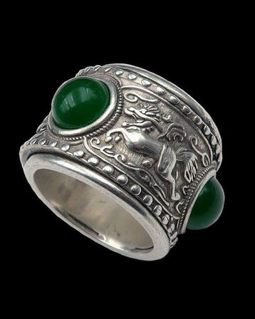 De Ring van de Drie Grommen – Duimring met Qilin-kracht –