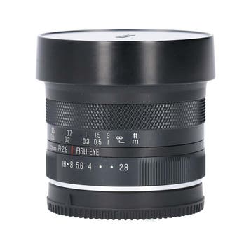 Meike 7.5mm f/2.8 Fisheye voor Canon EF-M met garantie, Ophalen of Verzenden, Gebruikt