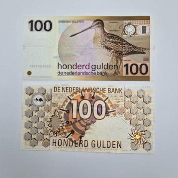 Nederland. - 2 x 100 Gulden - various dates - PL104, PL105