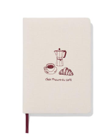HEMA Notitieboek A5 gelinieerd canvas croissant, Verzenden, Nieuw