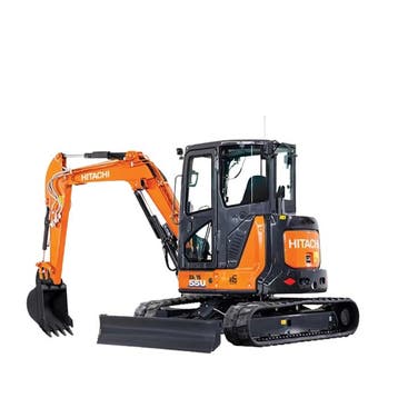 Hitachi-Landscros Hitachi minigraver ZX55U-6 - 29.1kW, Zakelijke goederen, Machines en Bouw | Kranen en Graafmachines, Ophalen of Verzenden