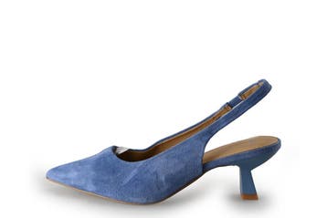 Manfield Slingbacks in maat 38 Blauw, Kleding | Dames, Manfield, Gedragen, Verzenden, Blauw
