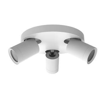 PLAFONDARMATUUR | LEXI | ROND | 3xGU10 | WIT, Nieuw