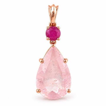 Zonder minimumprijs - Hanger - 14 karaat Roségoud - 10.13ct.