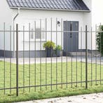 vidaXL Tuinhek 6 pcs Grijs 170 x 190 cm Gepoedercoat staal, Verzenden, Nieuw, IJzer