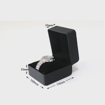 Stijlvolle Zwarte Horloge Cadeaubox - PU Leer, Inclusief Kus, Verzenden, Nieuw