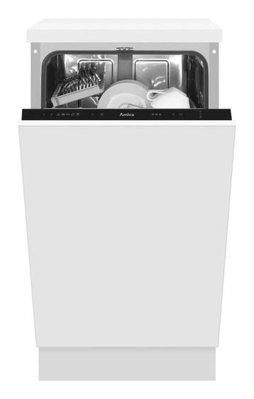 Amica EGSPV587915 - Inbouw Vaatwasser - 44.8 cm - 9 Couverts, Witgoed en Apparatuur, Vaatwasmachines, Ophalen of Verzenden, Nieuw