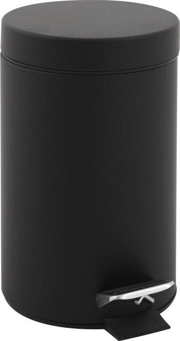 V-Part Pedaalemmer 3 liter - Steel - zwart - Prullenbak, Ophalen of Verzenden, Nieuw