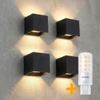 4x LED Wandlamp | Met Philips Lichtbron | Kubus, Huis en Inrichting, Ophalen of Verzenden, Nieuw, Modern