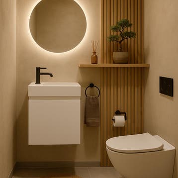 SALE - Volda 40 links - Glans wit - Toiletmeubel -, Ophalen of Verzenden, Nieuw
