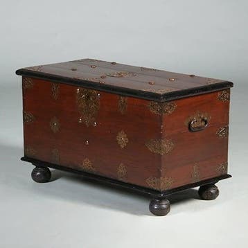 Compagnie kist uit de VOC tijd met alarmbel ca 1750  No45241, Antiek en Kunst, Ophalen of Verzenden