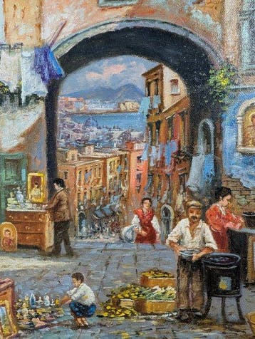 Ugo Mascolo (1948) - Quartieri Spagnoli - cuore di Napoli