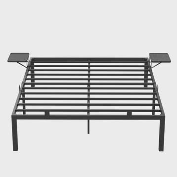 Stalen Bedframe met Nachtkastjes en Opbergruimte - Dubbel Be, Verzenden, Nieuw