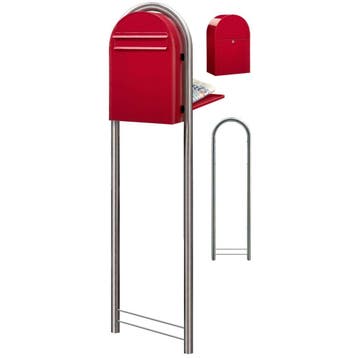 Brievenbus Bobi Classic B (back) - helderrood, Verzenden, Nieuw